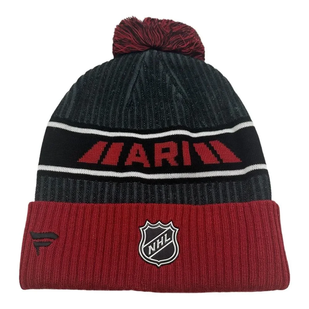 Fanatics Arizona Coyotes‎ NHL Hockey Knit Winter Beanie Hat w/ Pom Cuffed OSFM